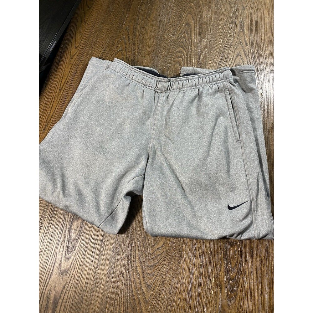 Nike Thermafit Knockout Gray Baggy Sweatpants Mens Size Medium 379431-064